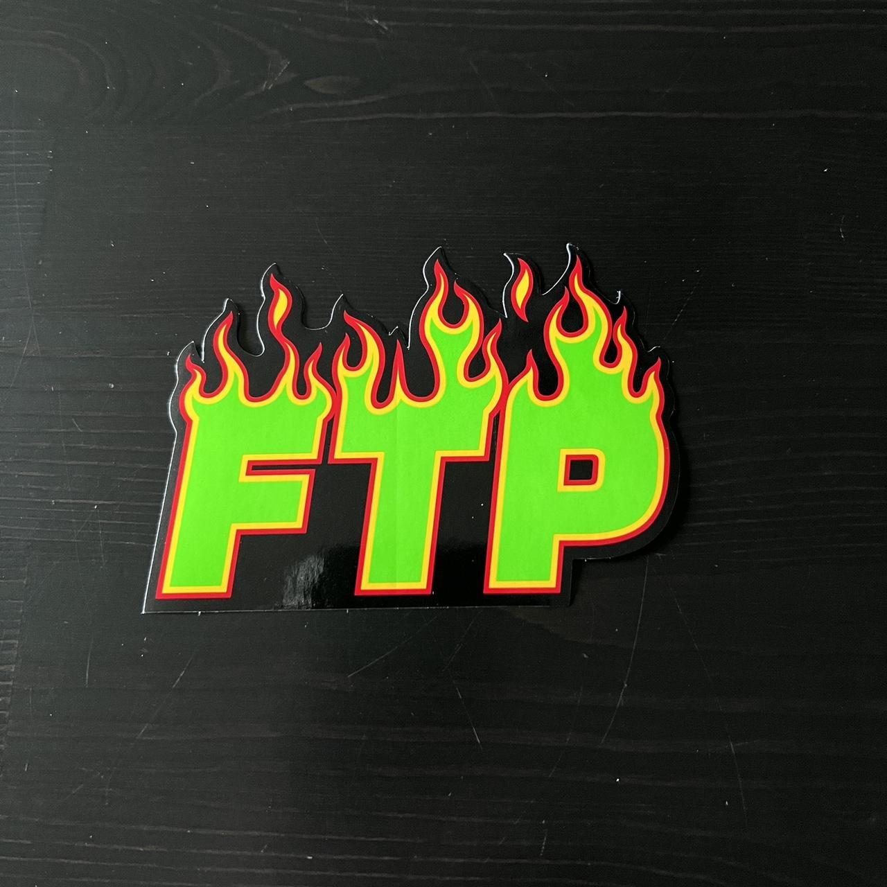 FTP x Thrasher Flames Sticker 4.25”x3” Lots of... - Depop