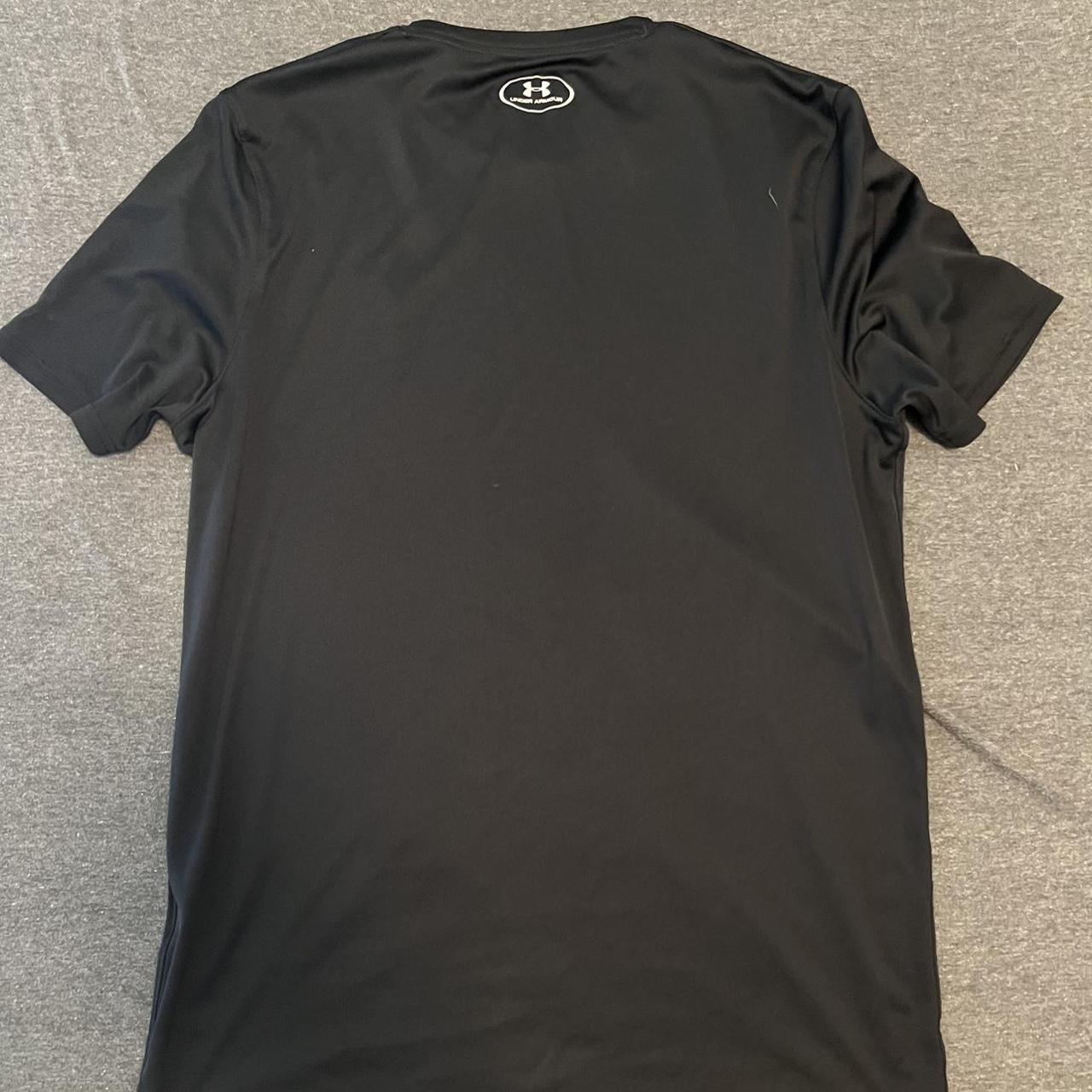 Men’s black Under Armour dry fit heat gear shirt... Depop