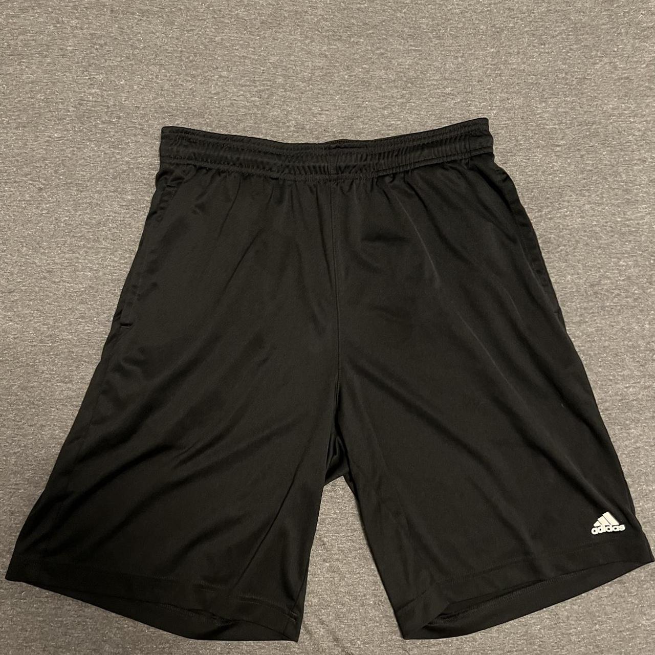 Black Adidas basketball shorts super lightweight and... - Depop