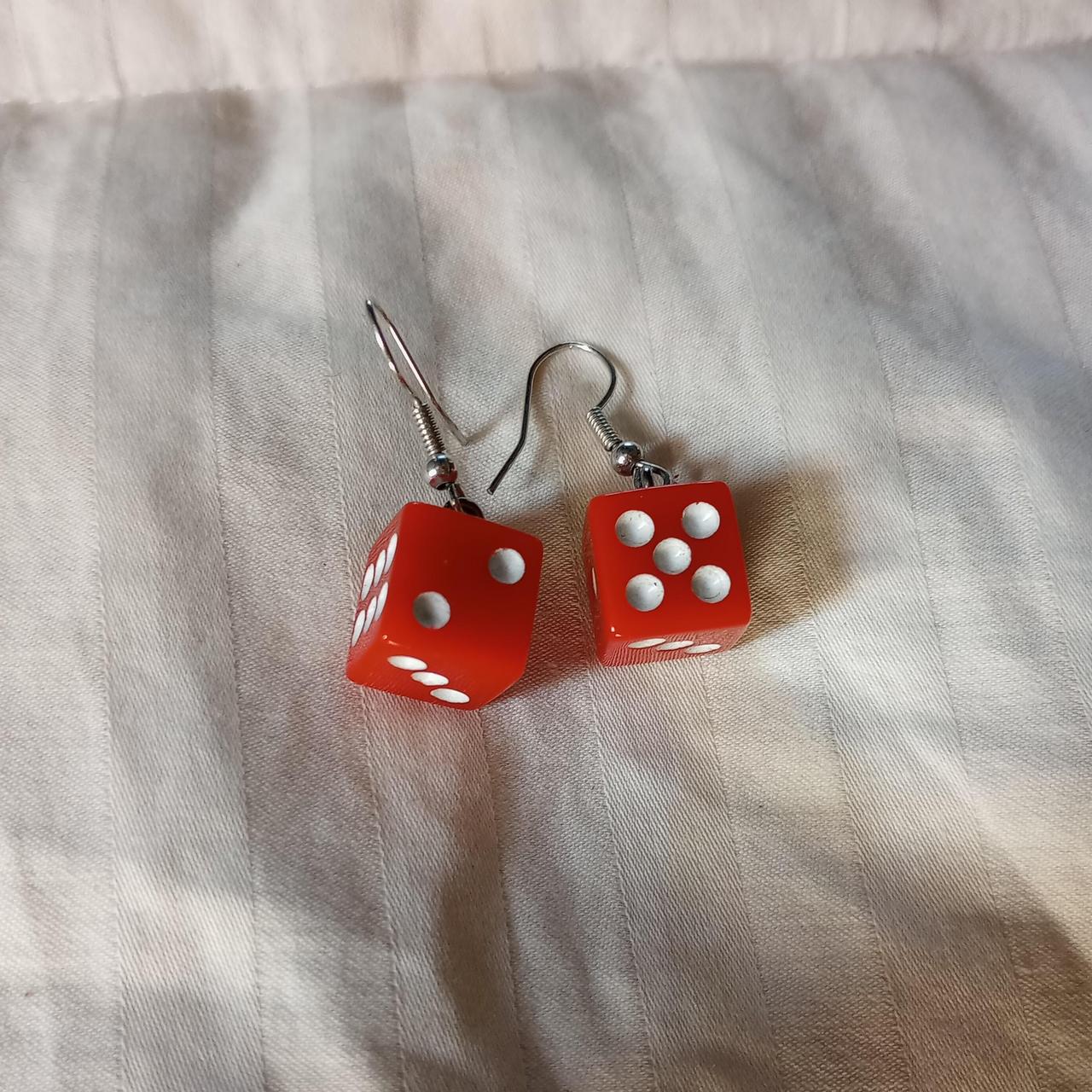 Dice on sale earrings studs