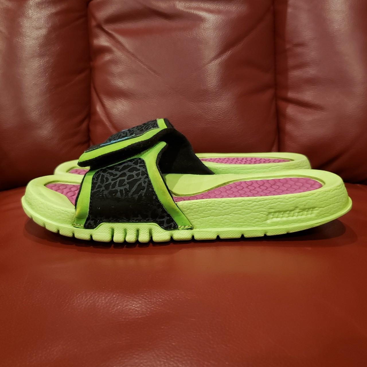 Lime green jordan clearance sandals