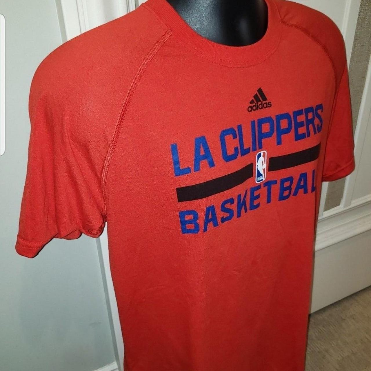 Los Angeles Clippers Red NBA Basketball Short Sleeve T Shirt by Adidas