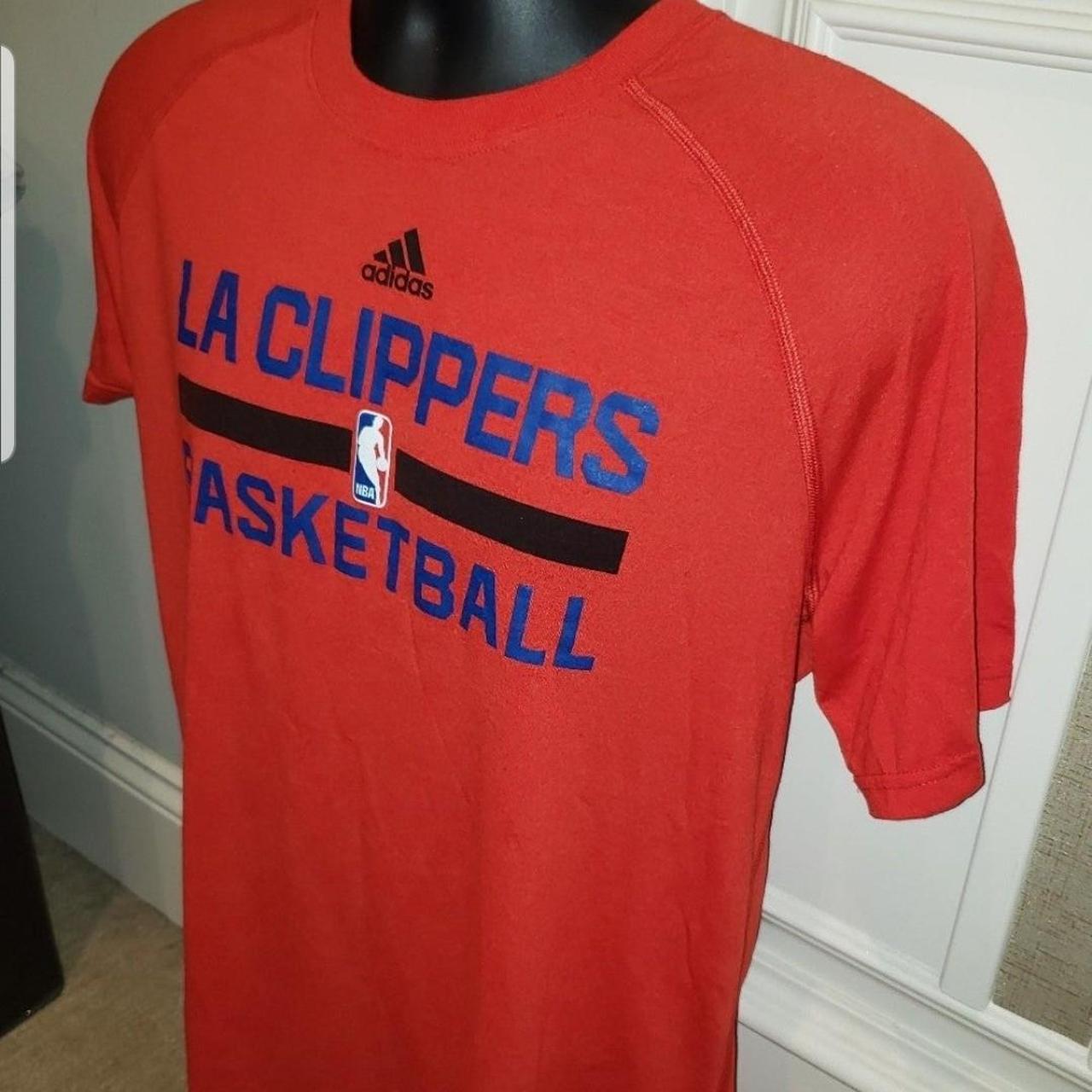 Los Angeles Clippers Red NBA Basketball Short Sleeve T Shirt by Adidas