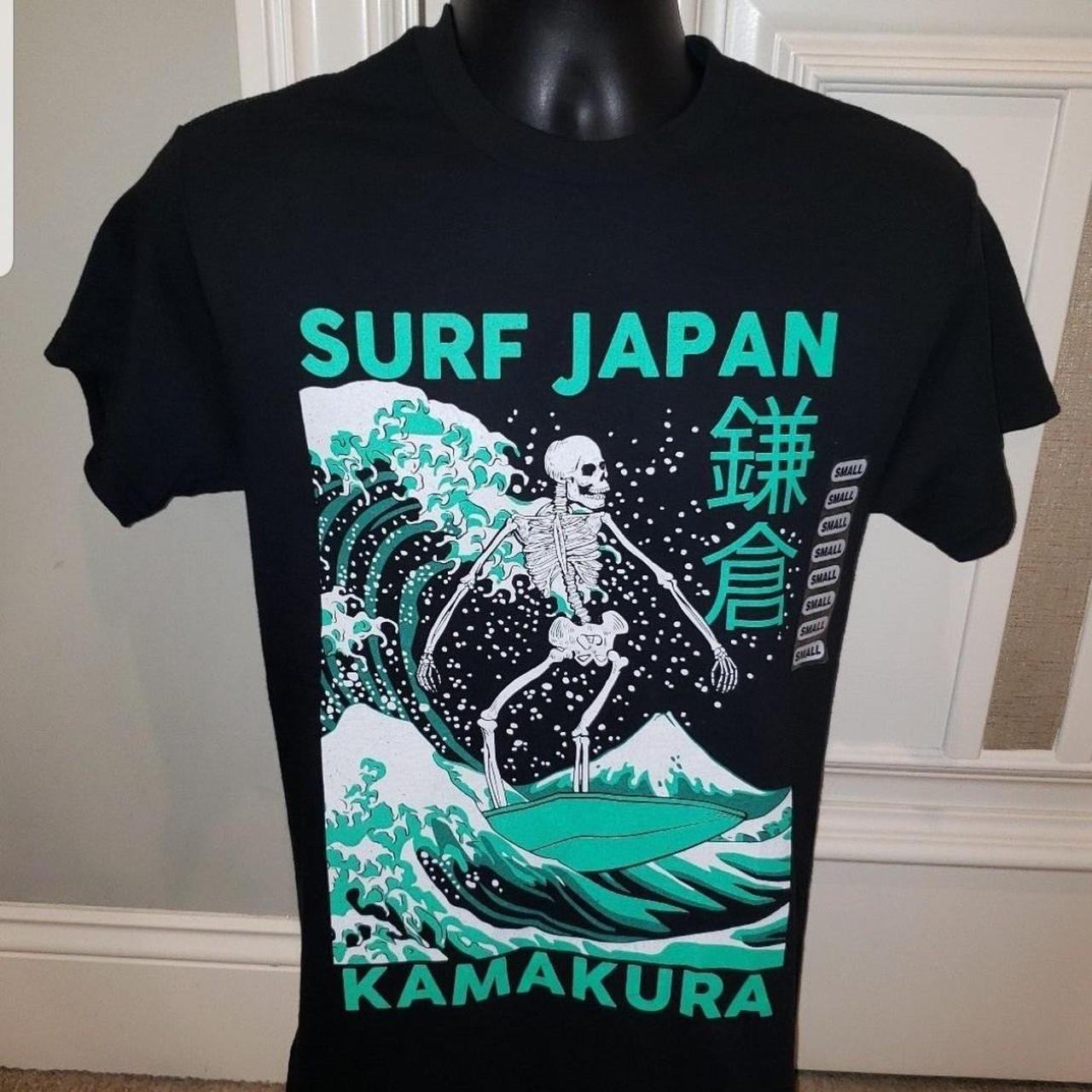 SURF JAPAN KAMAKURA Men's Surfing Graphic T-Shirt. - Depop