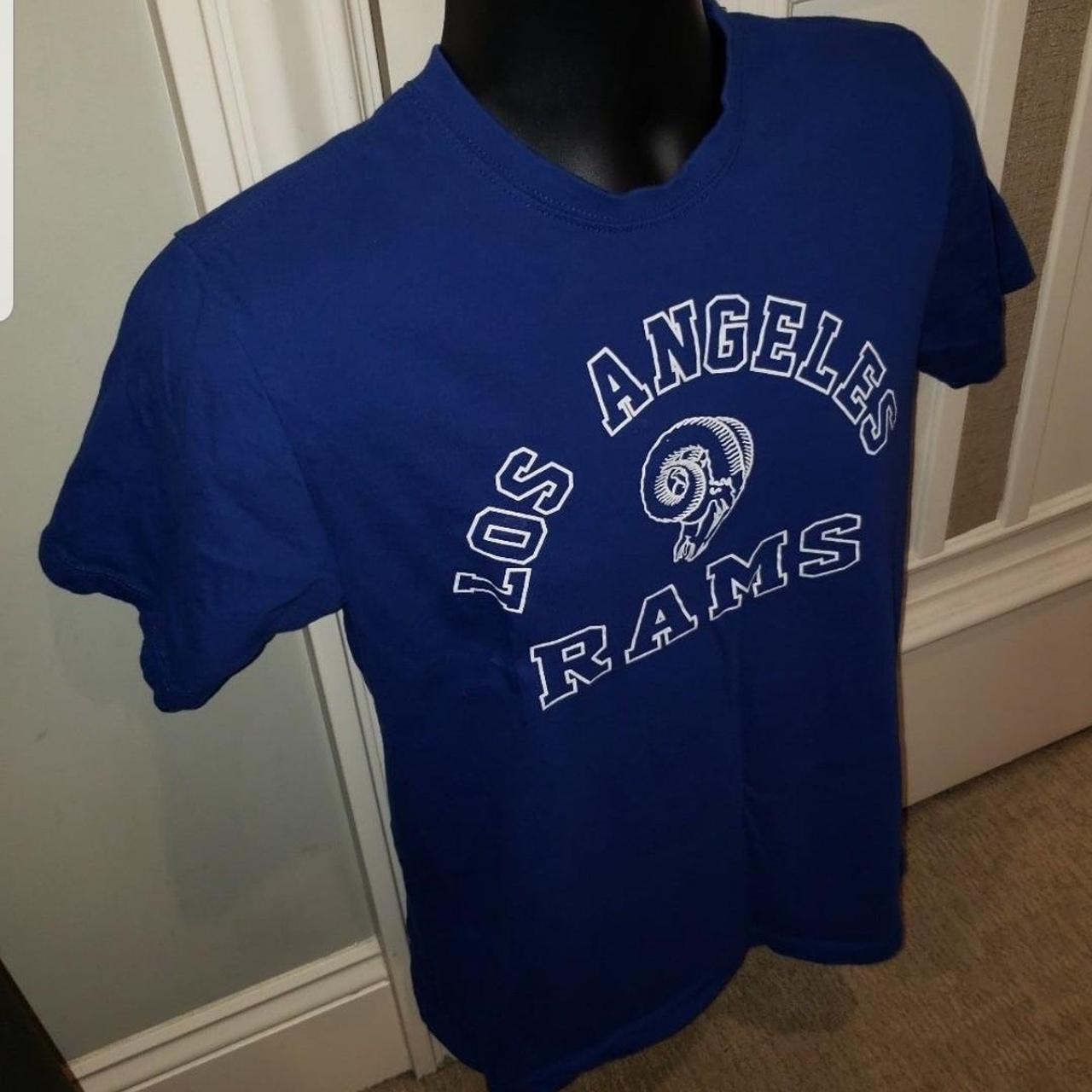 LA Rams Shirt Mens 3XL XXXL Blue Crew Neck Logo NFL - Depop