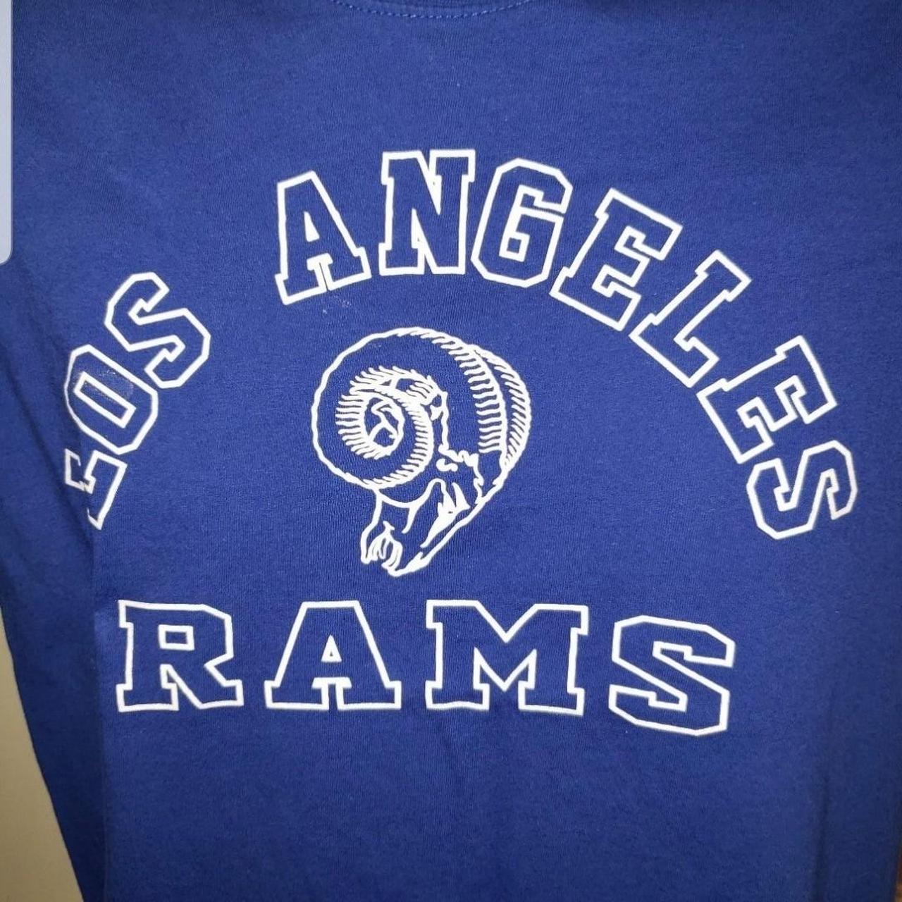 LA Rams Shirt Mens 3XL XXXL Blue Crew Neck Logo NFL - Depop