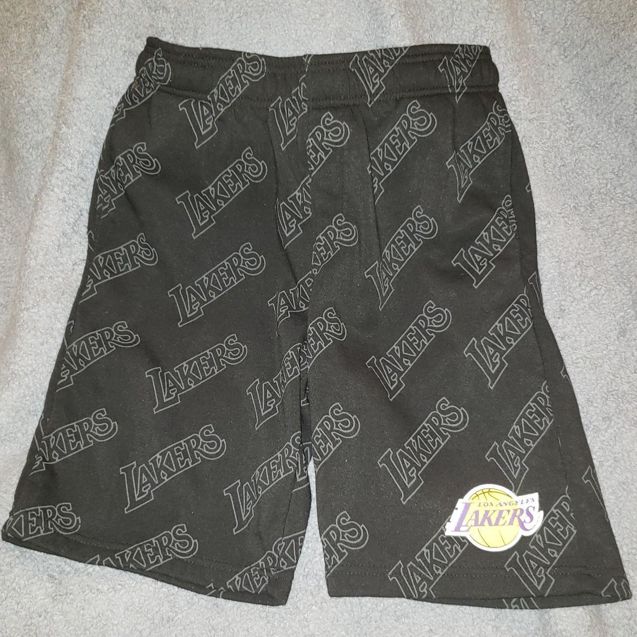 NBA Shorts Men's Lakers Short Color Painting with Pockets