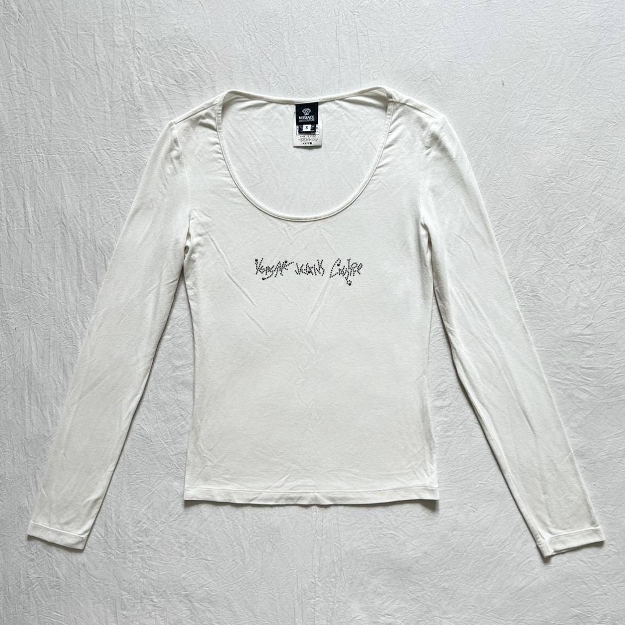 Vintage Versace Sport Women's Spell Out Longsleeve T-shirt 