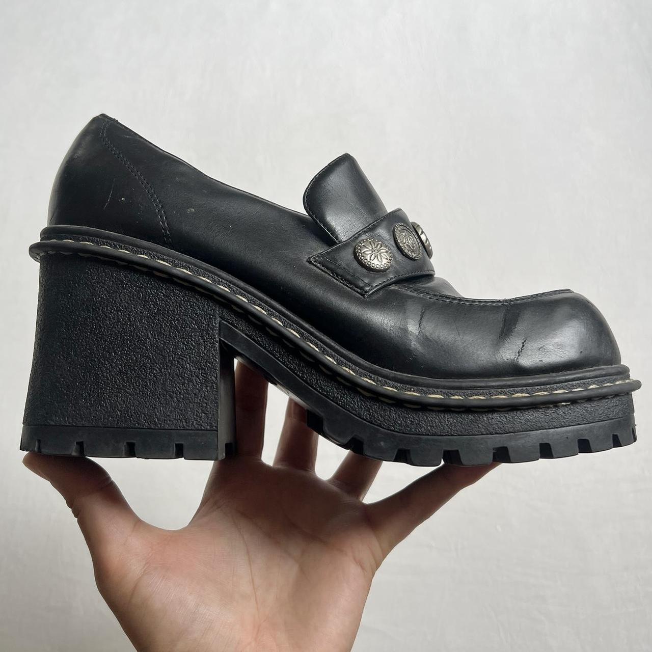 ✨ Vintage Platform Loafers ✨ Size: 8 ☆ chunky ☆... - Depop