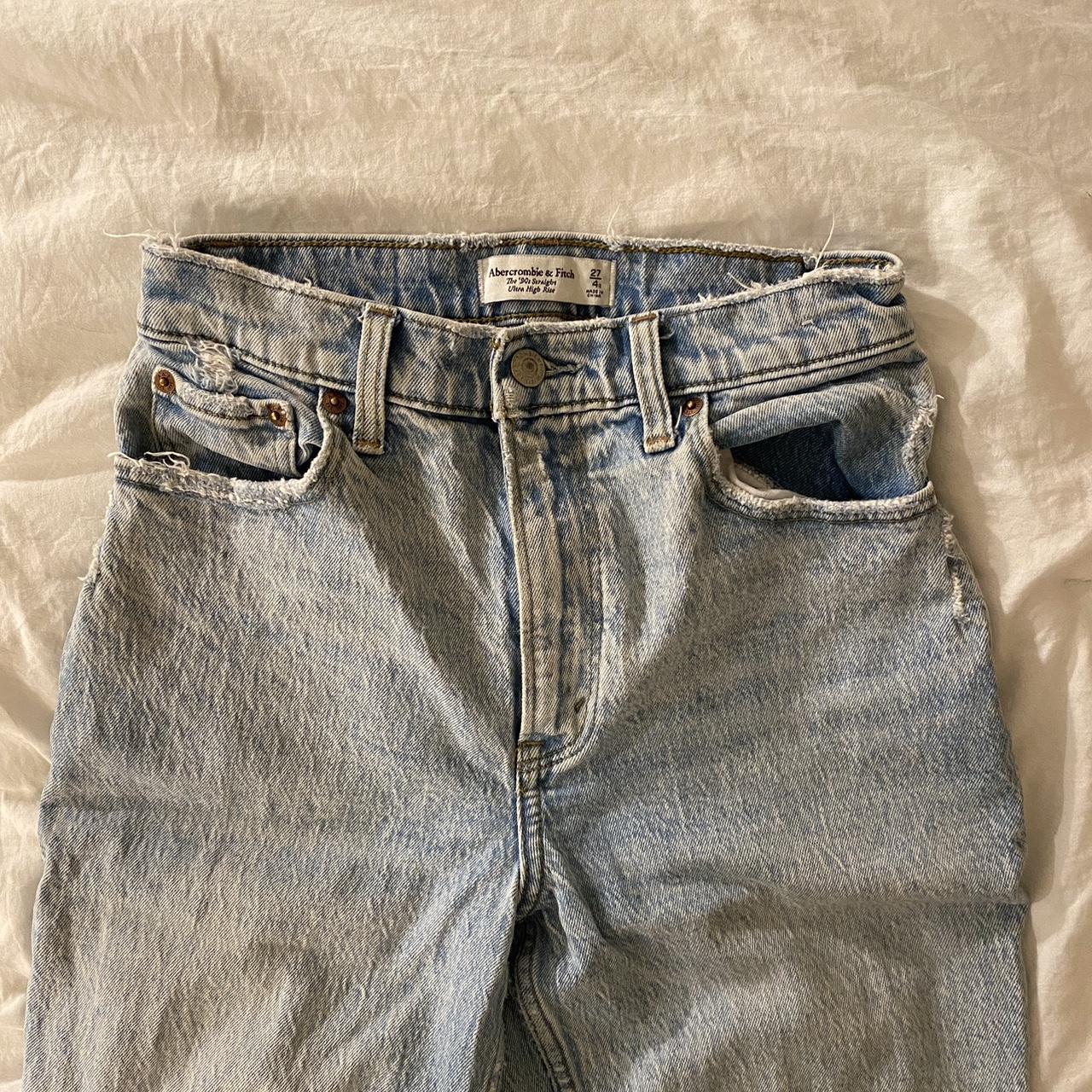 Abercrombie & Fitch curve love 90s straight ultra... - Depop