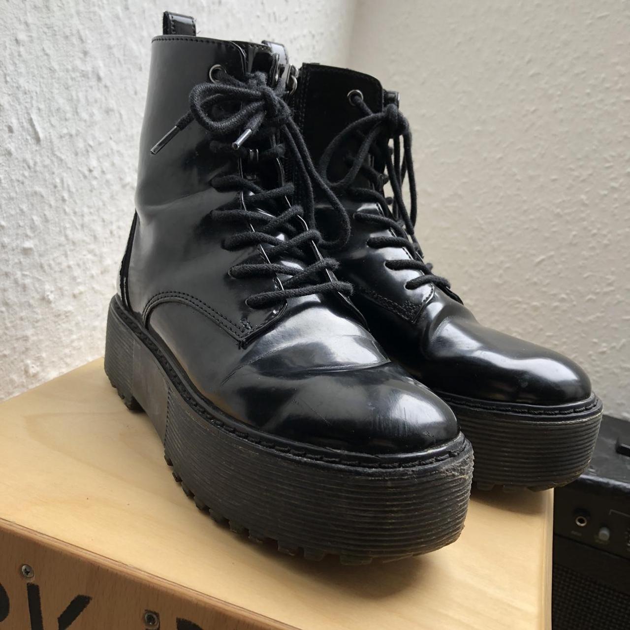 bershka platform boots