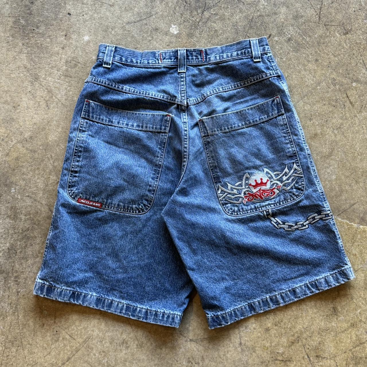 JNCO chain jorts !! super rare jnco pocket chain... Depop