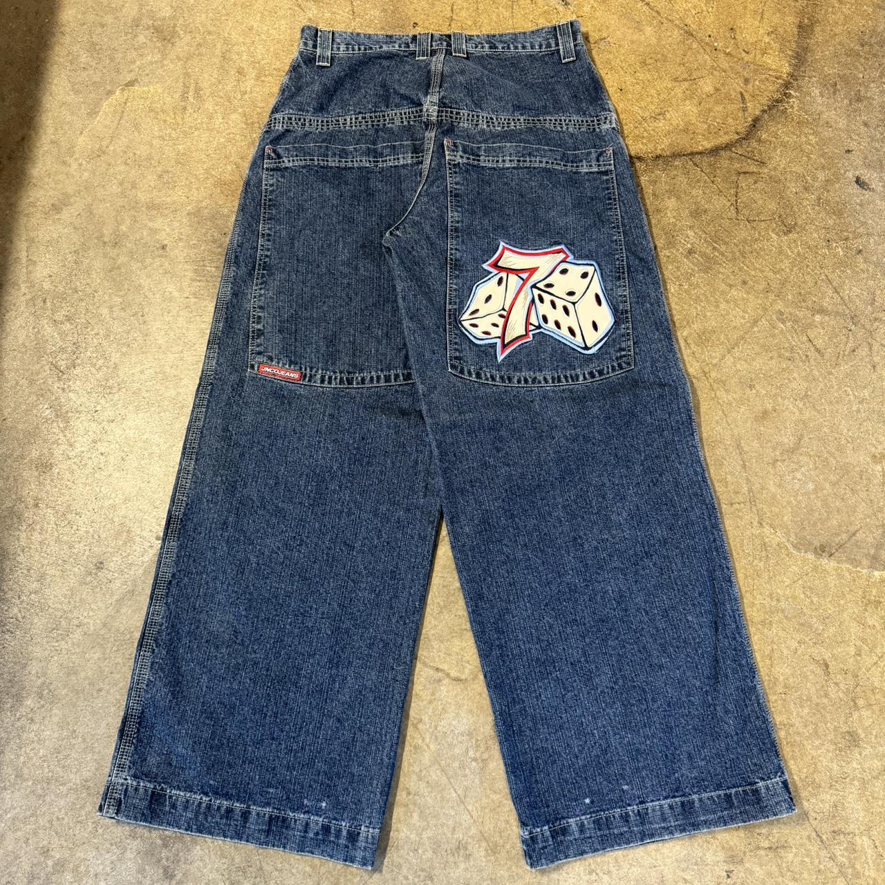 vintage JNCO jeans lucky 7’s, tagged 32x32 but... - Depop