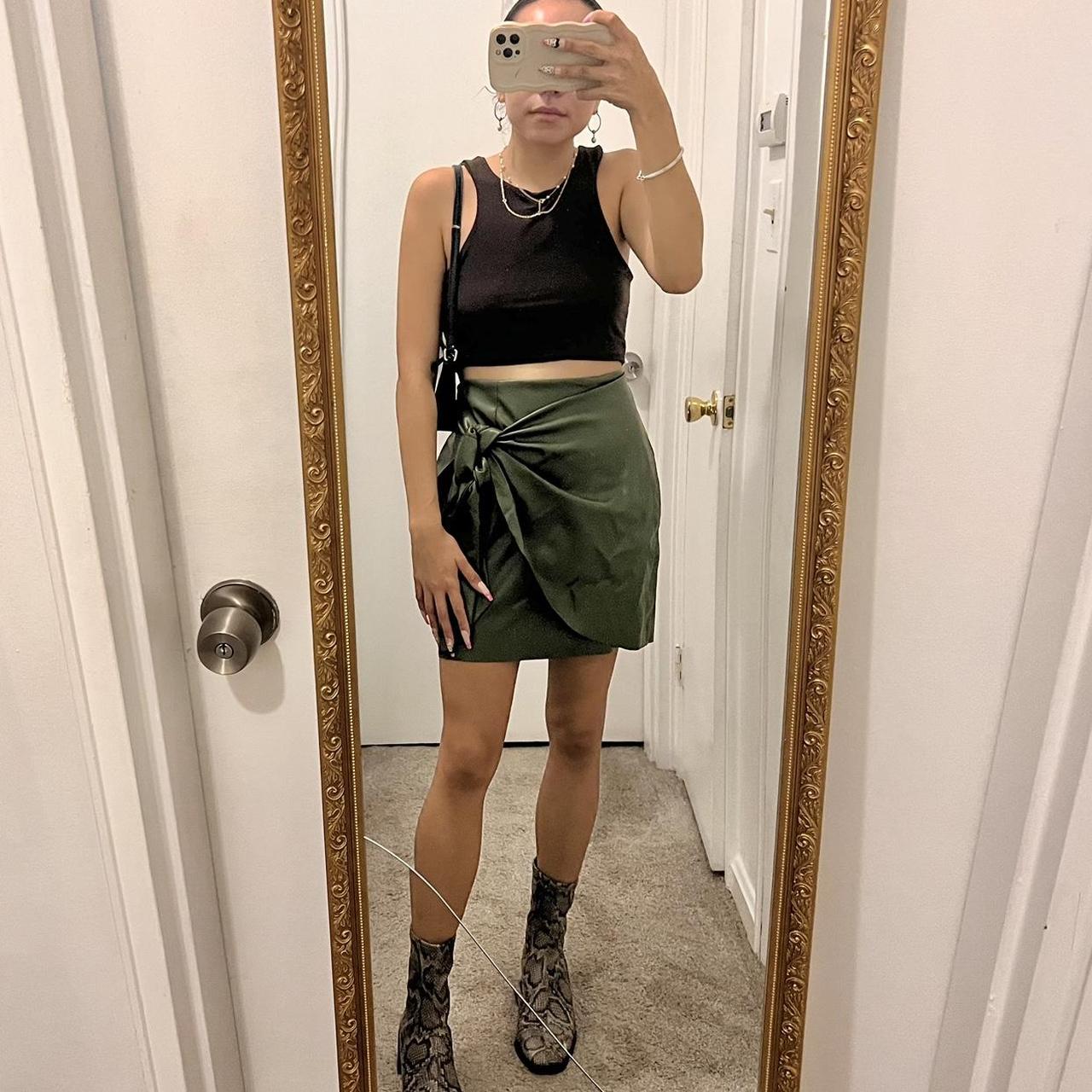 Olive green skirts dsw best sale