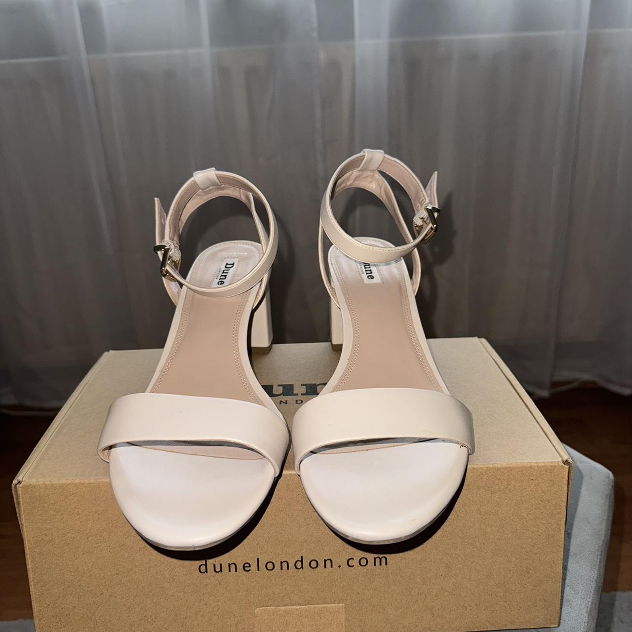 Dune cream sandals online