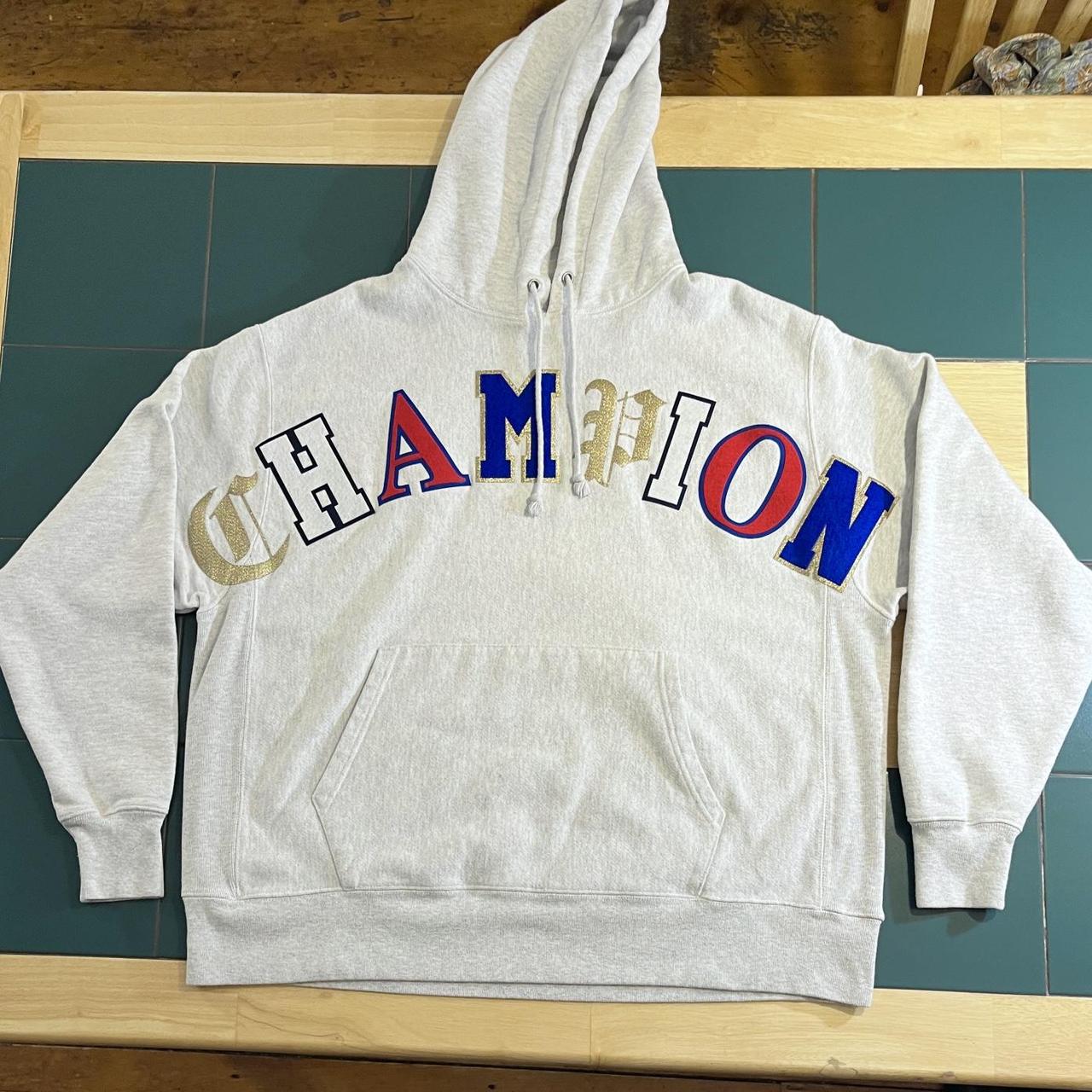 Champion hoodie old discount english