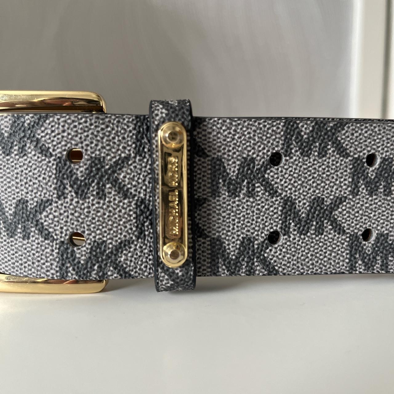 Grey monogram Michael Kors belt 2 prongs Only worn