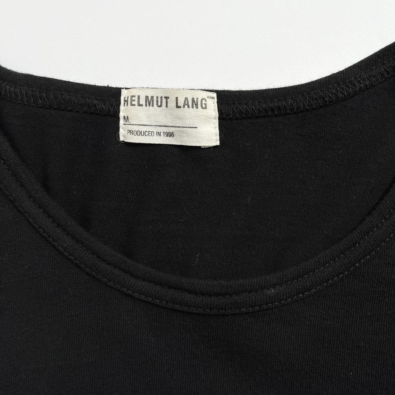 vintage helmut lang ss96 elevated basic black top | Depop