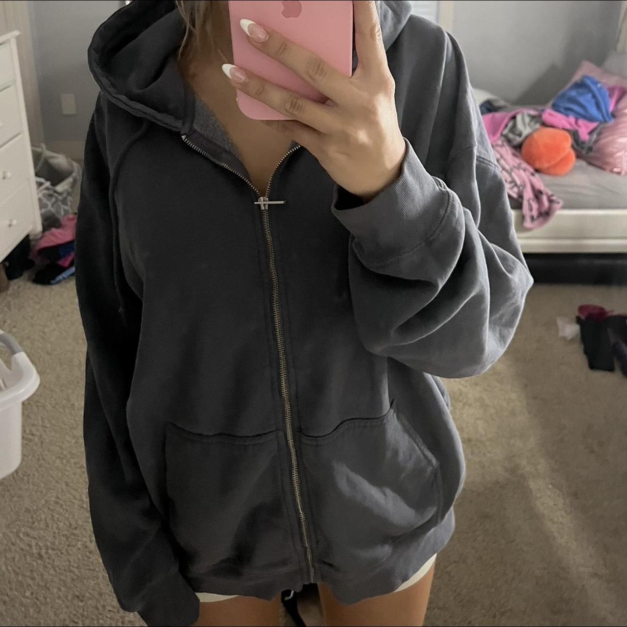 Oversizes blue/grey Brandy hoodie, worn a handful of... Depop