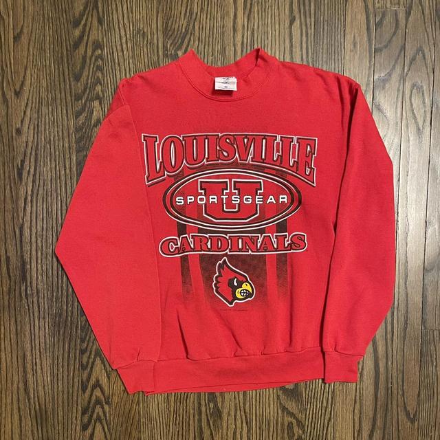 Vintage 80s University Of Louisville Knit - Depop