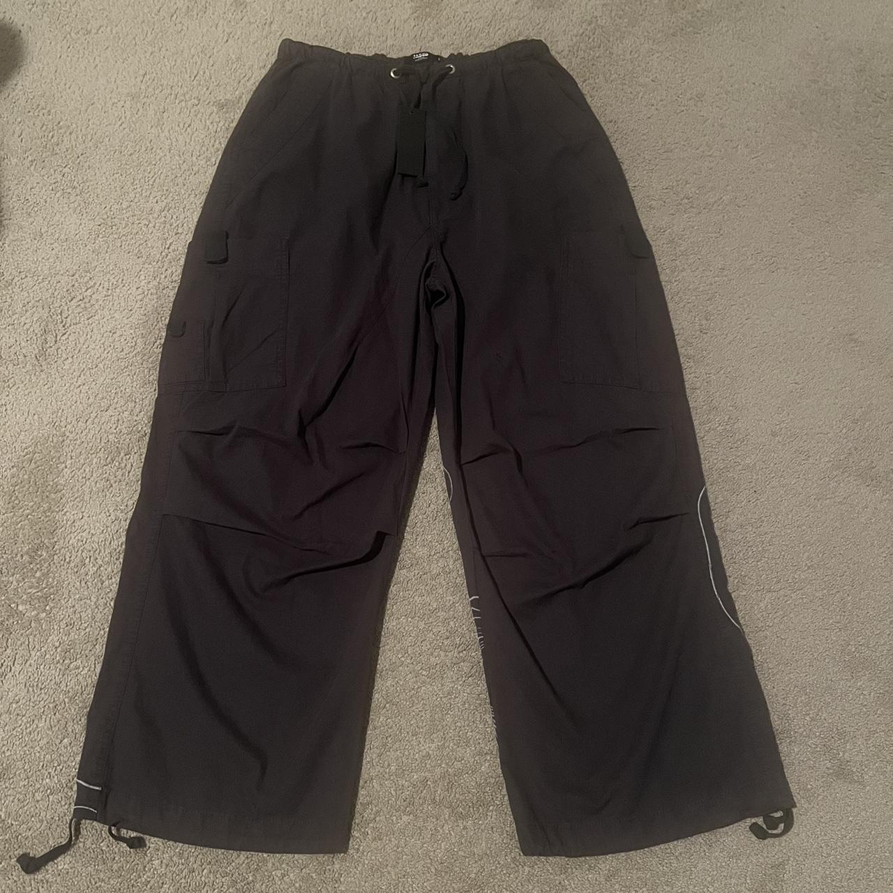 Jaded London Men's Grey and Black Trousers