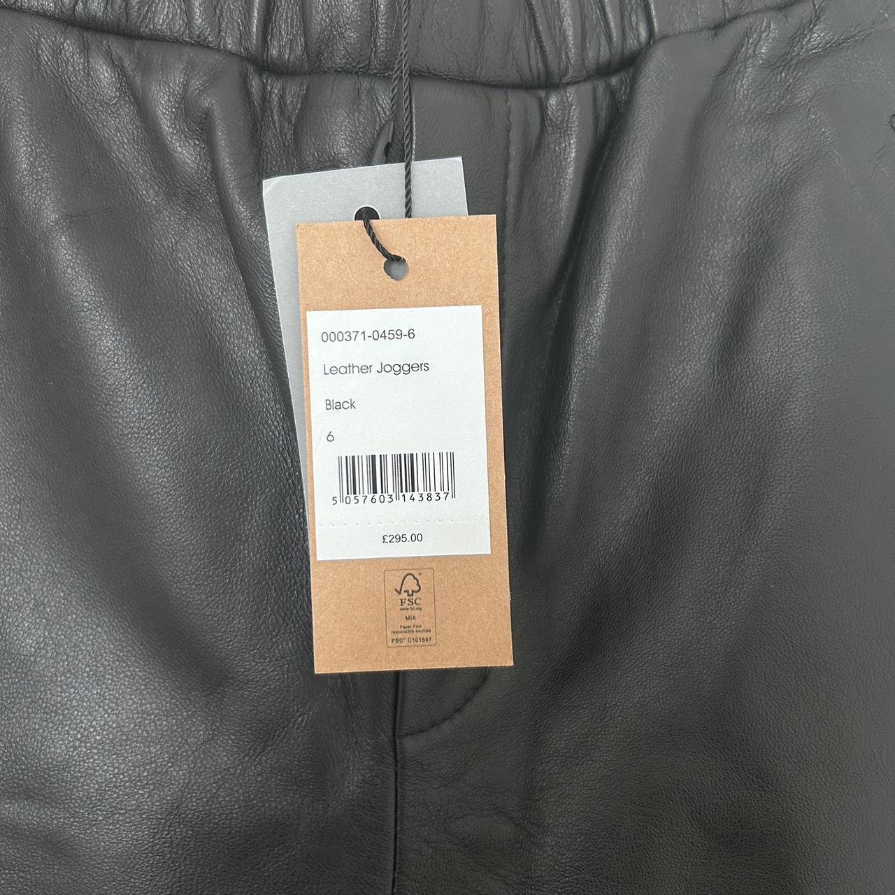 Hush leather fashion joggers