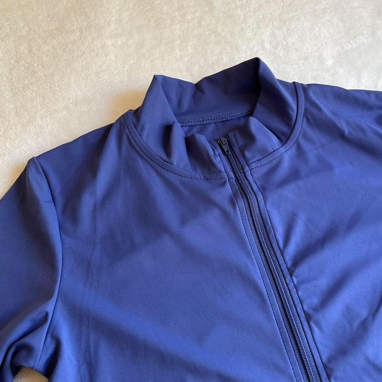 bbl gym jacket - blue - l (asian size | fits... - Depop