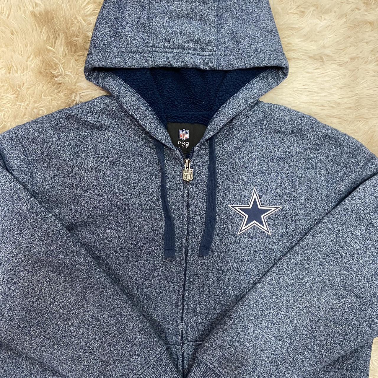 Dallas Cowboys Thick Woven Sweatshirt Hoodie - Depop