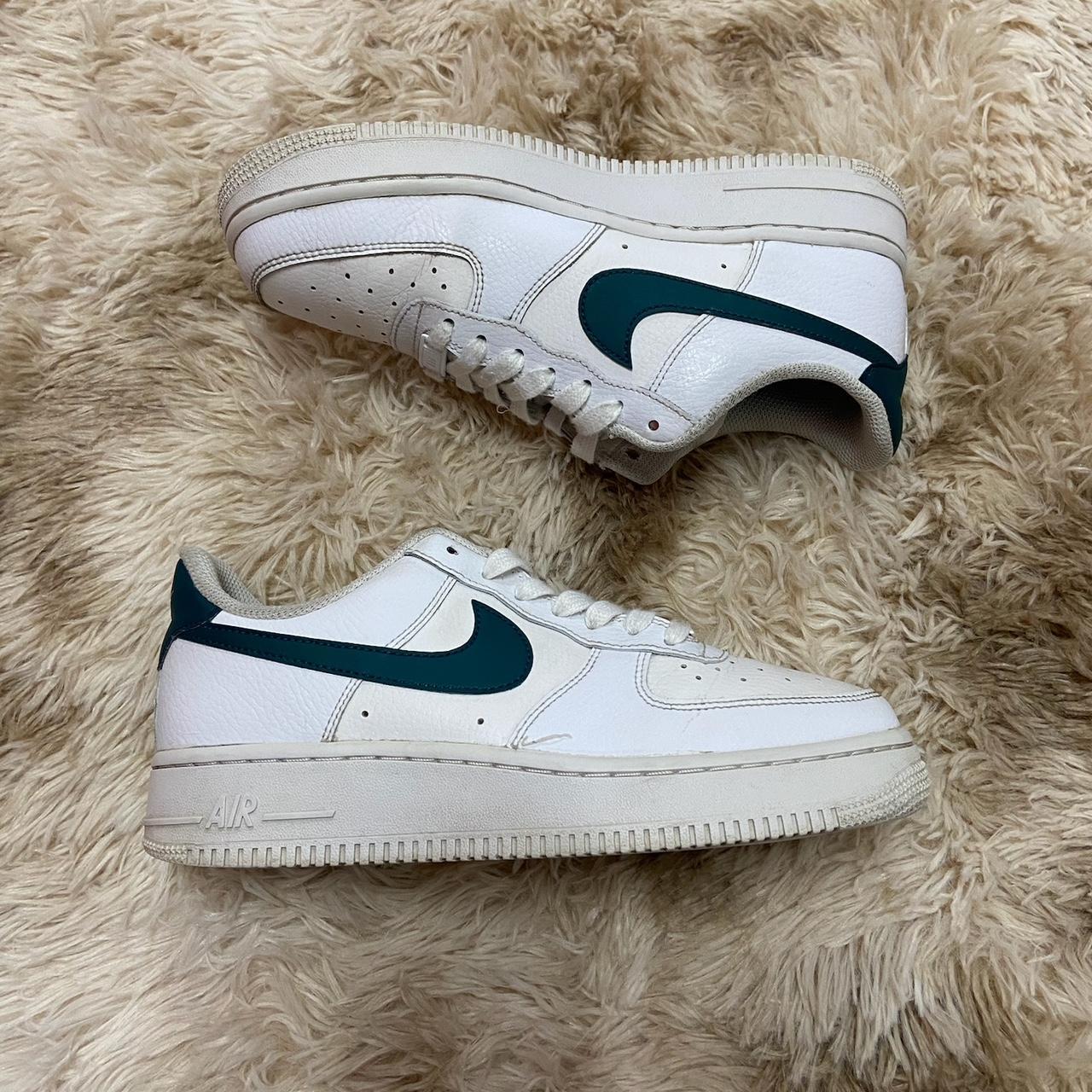 orange and teal air force 1