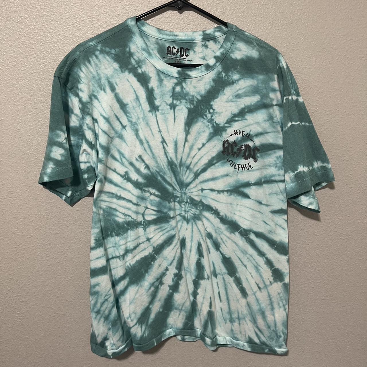 acdc tie dye shirt