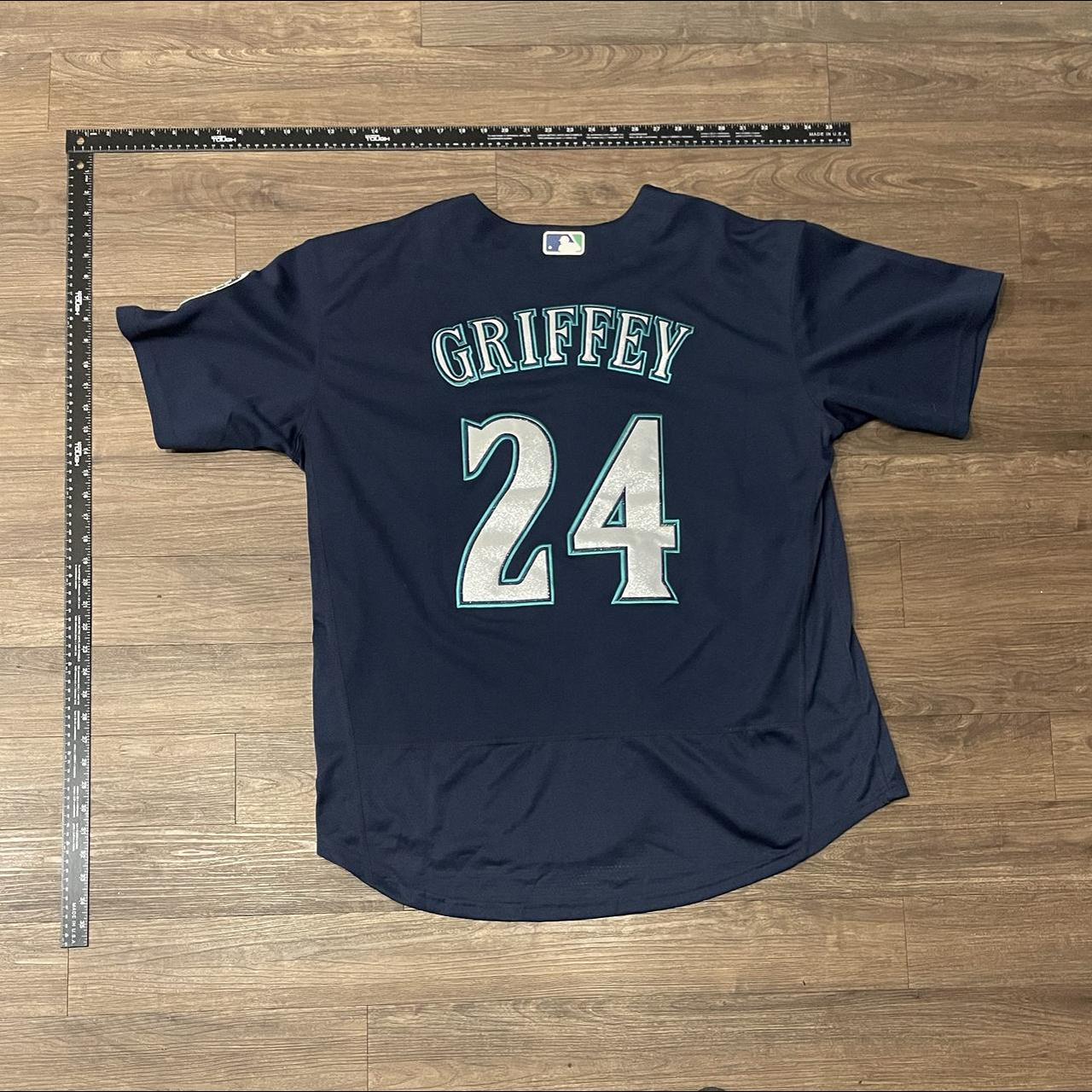 Majestic, Shirts, Majestic Vintage Seattle Mariners Griffey Jersey Sz52