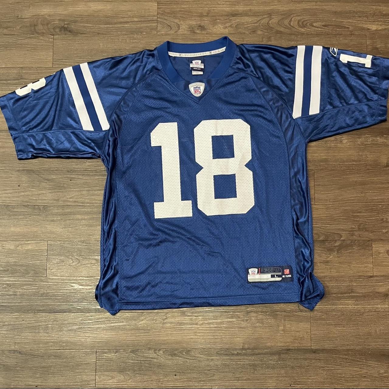 Reebok, Shirts, Peyton Manning Reebok Nfl Players Authentic Colts White  Jersey