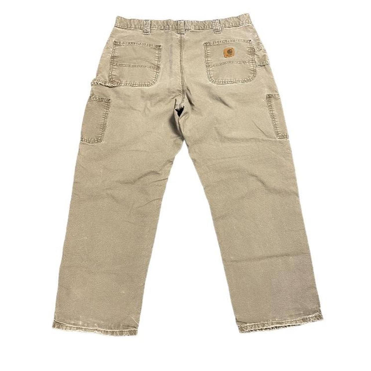 Carhartt Cargo Pants Beige Workwear Size 38x32 Very... Depop