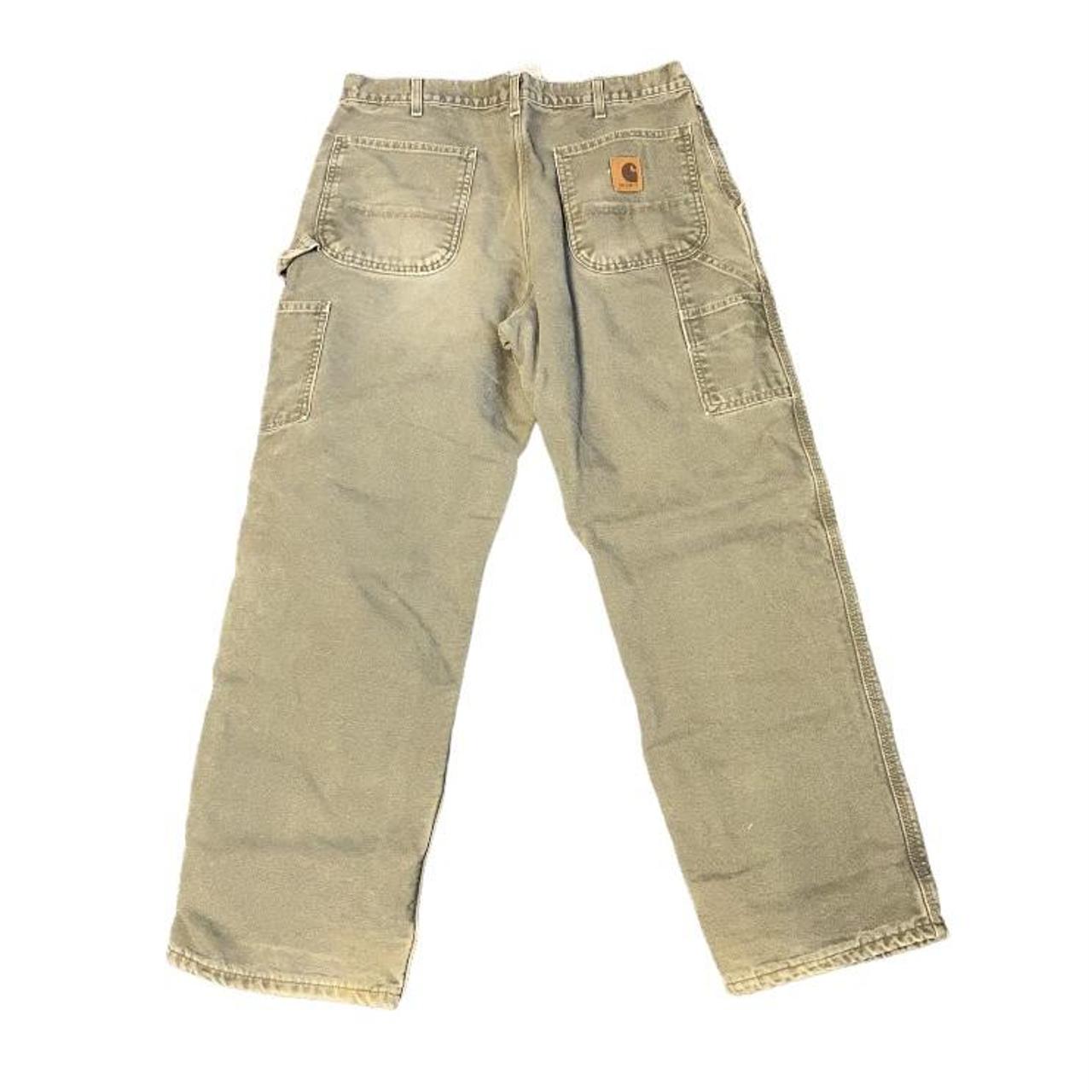 Carhartt Flannel Lined Cargo Pants Men’s Size... Depop