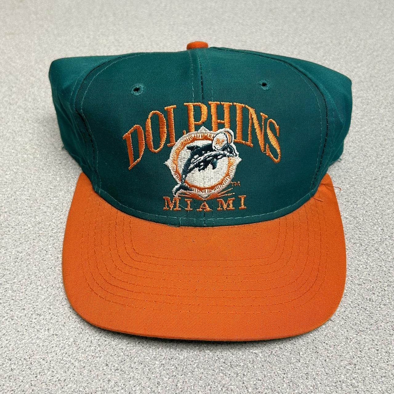 Vintage 90's Miami Dolphins Snapback Perfect - Depop