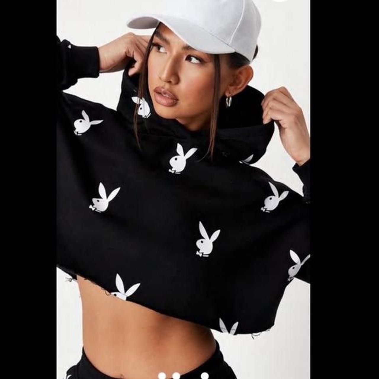 Playboy cropped hoodie Clearance