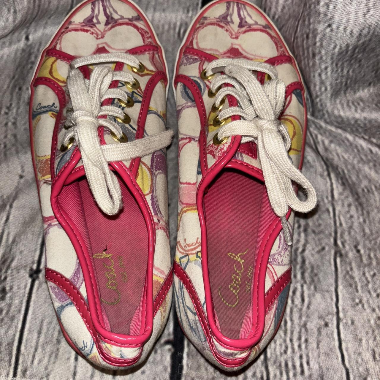COACH Women's Barrett Signature Logo Sneakers Depop