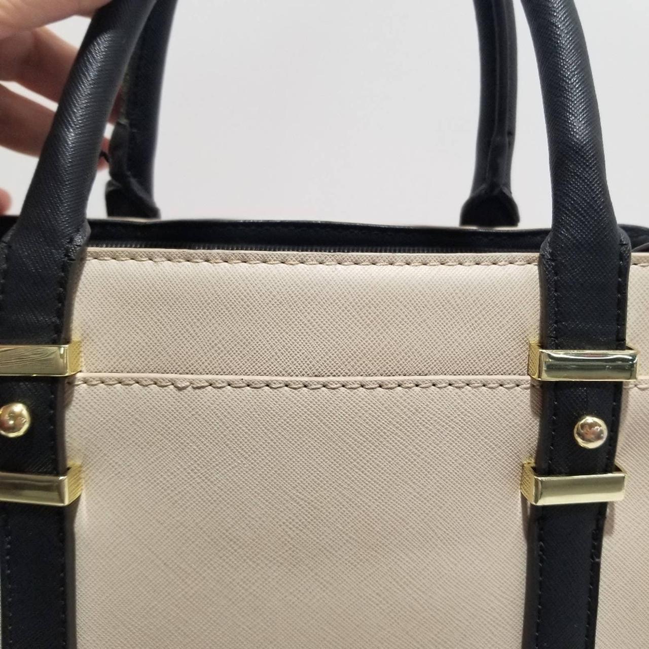 Liz Claiborne Tuxedo Tote Bag