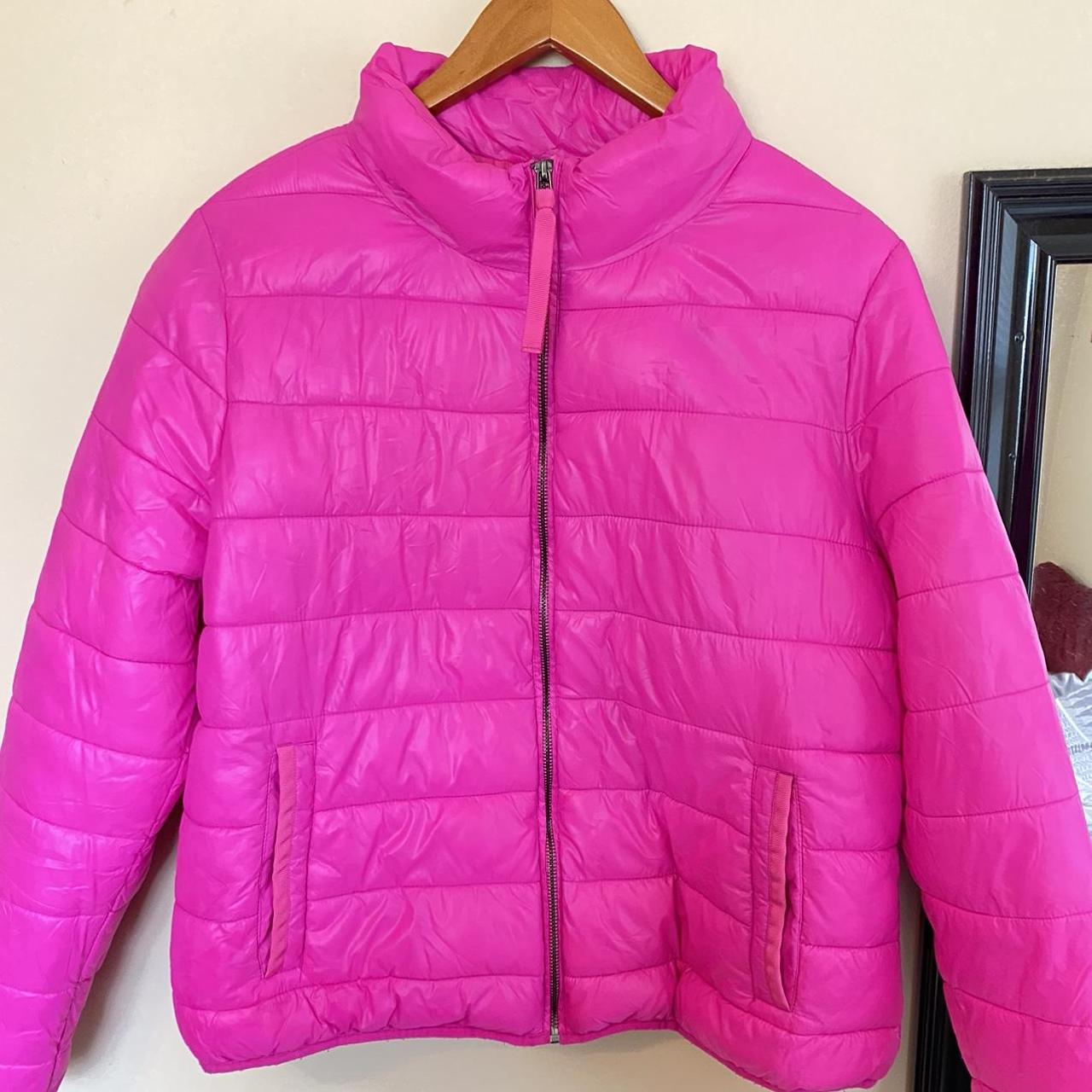 JCPenny fuchsia pink puffer jacket. Size XL for a... Depop