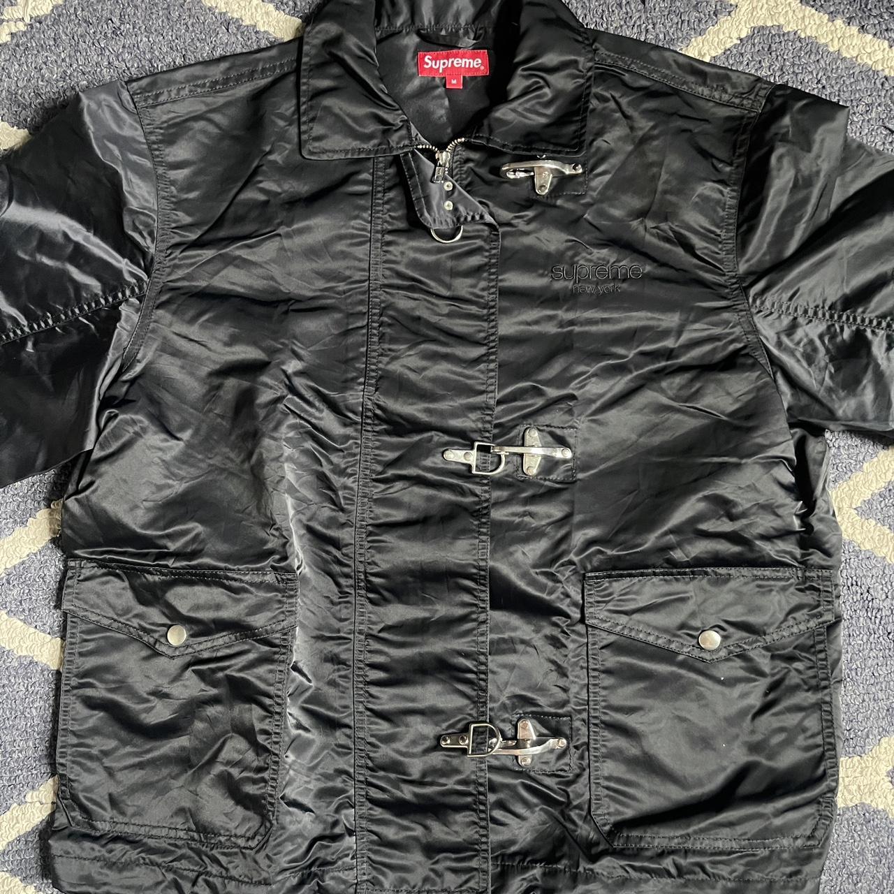 Supreme nylon cheap turnout jacket black