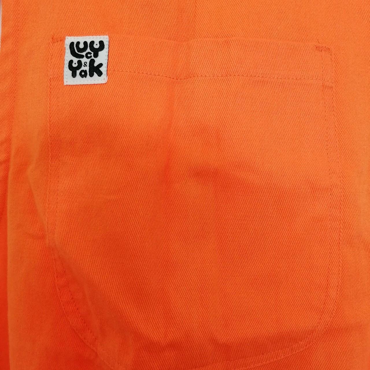 Lovely orange Lucy and Yak Imperfect Dungarees 🍊UK... - Depop