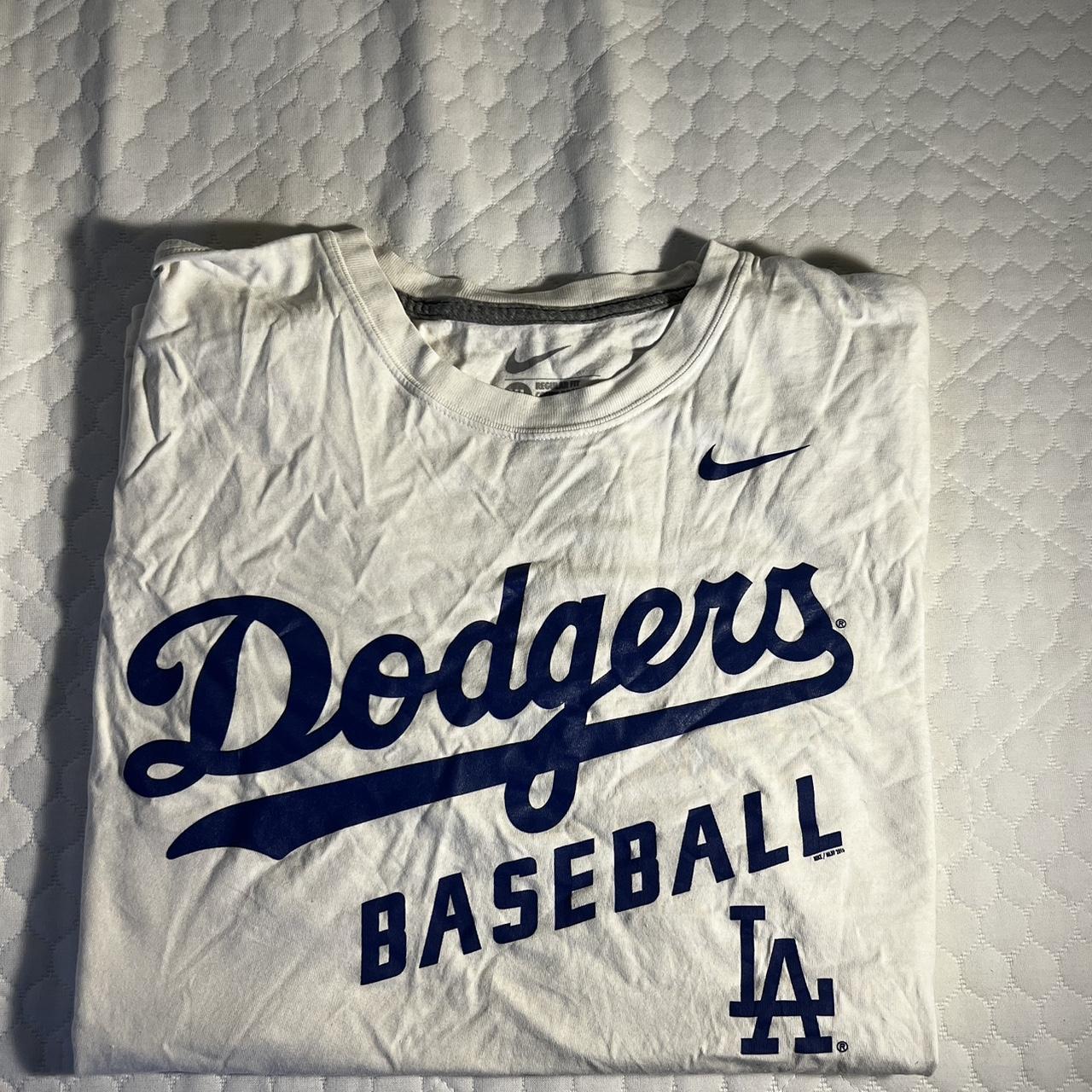 Nike x MLB LA Dodgers Dri Fit Short Sleeve Tshirt - Depop