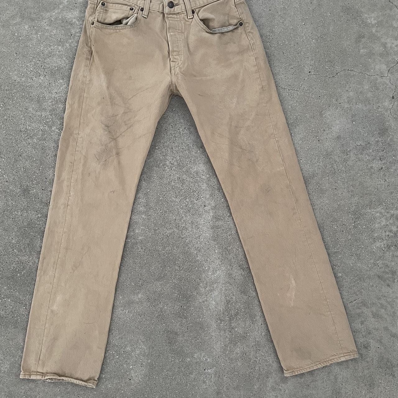 Levi’s Men’s Tan Jeans Size - W31 , L32 Pre Owned... - Depop