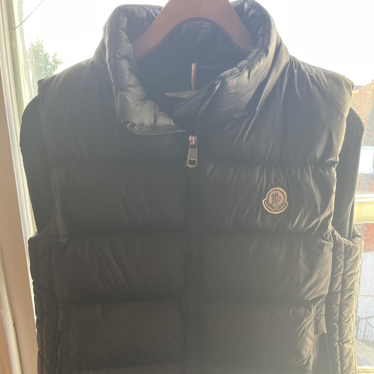 MONCLER Navy blue body warmer unisex Size 3 Good... - Depop