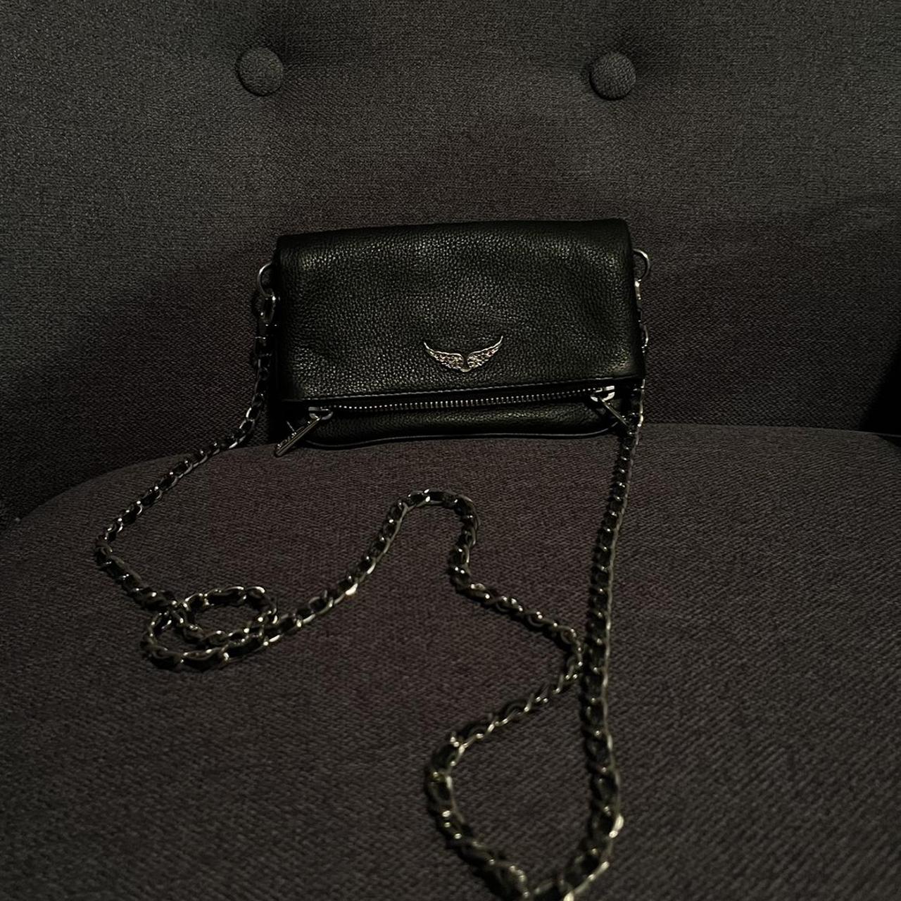 Petit sac Zadig et Voltaire noir en cuir Un peu... - Depop