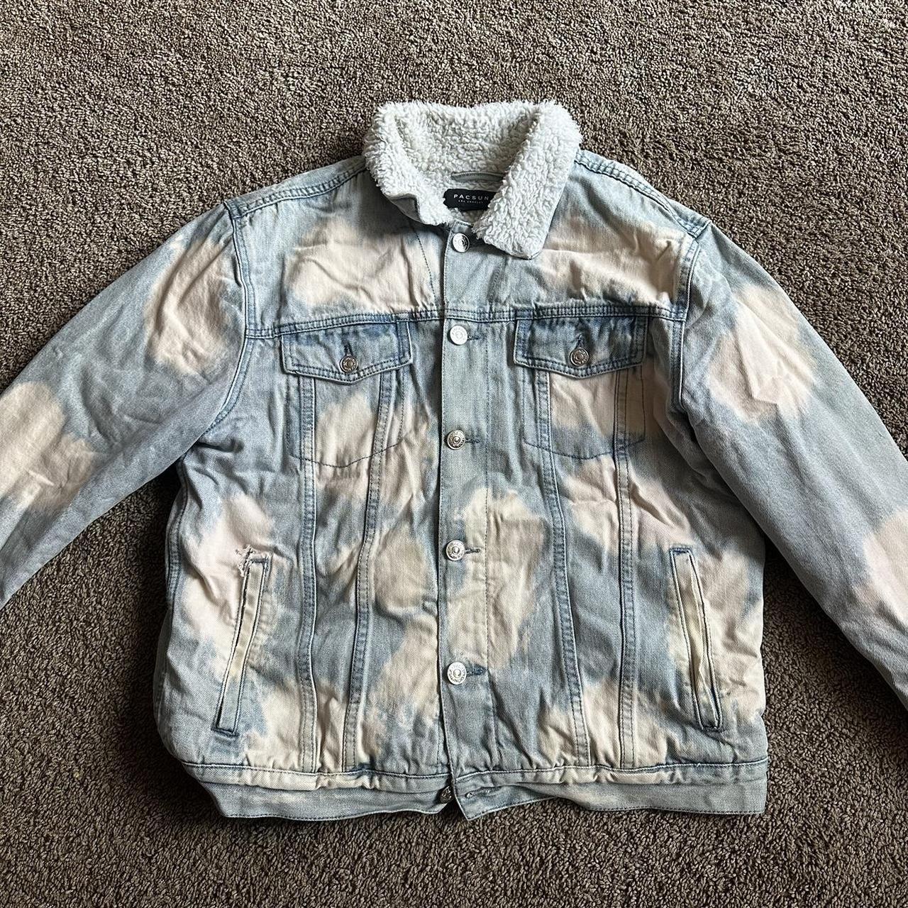 Pacsun denim deals sherpa jacket