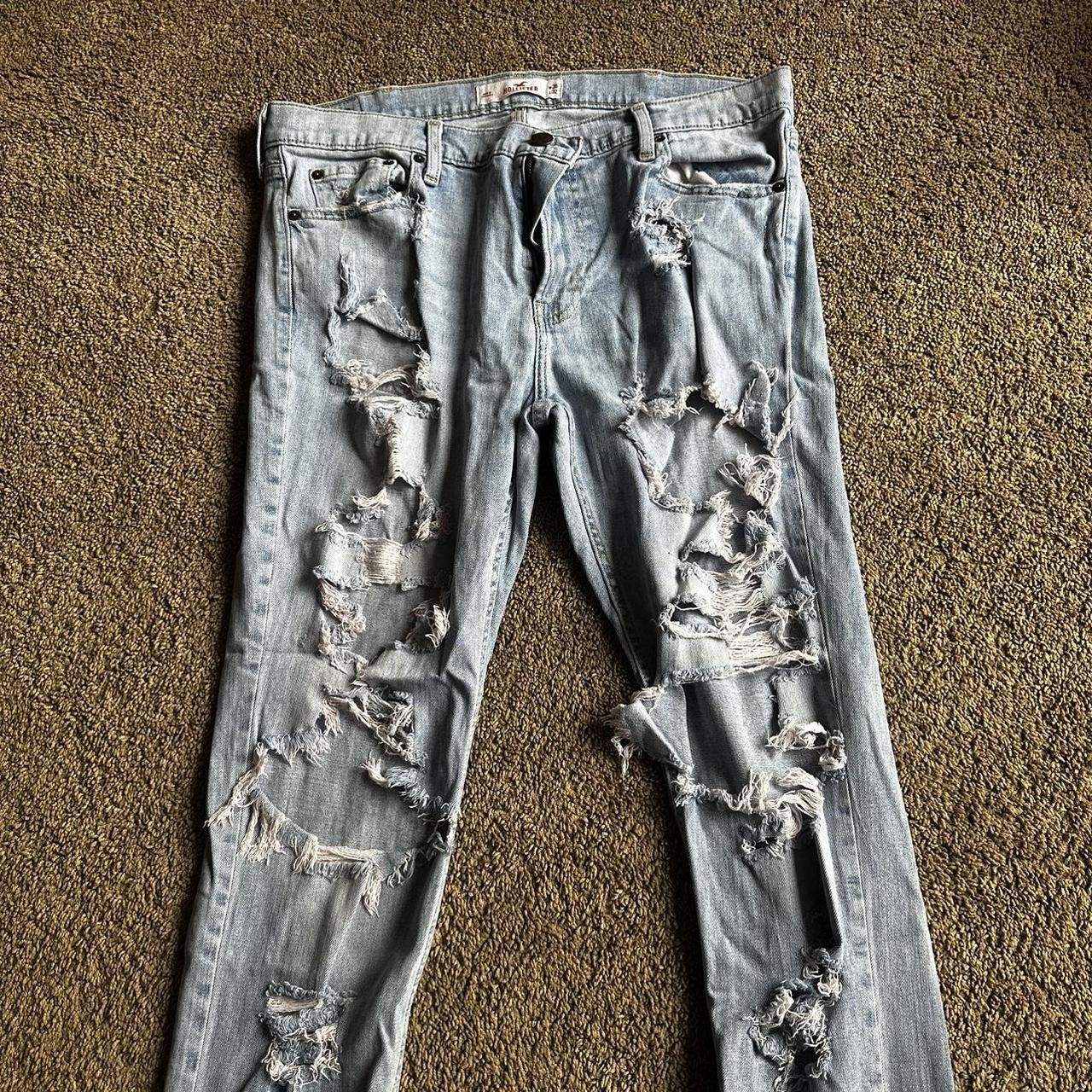 HOLLISTER DENIM JEANS Size 36x32 Used Depop   P0 