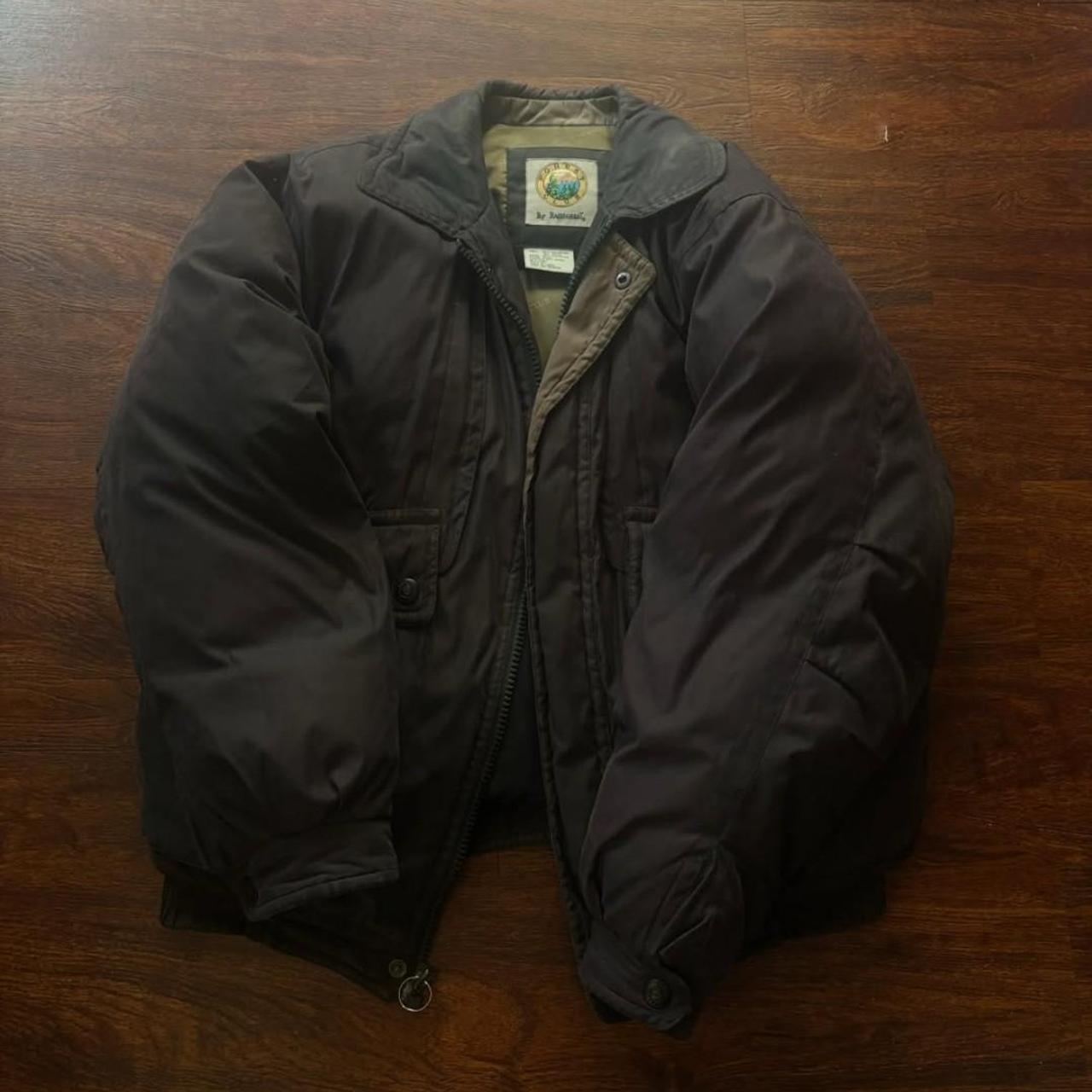 ジャケット・アウター 00s old stussy leather puffer jacket 00s old stussy leather puffer jacket
