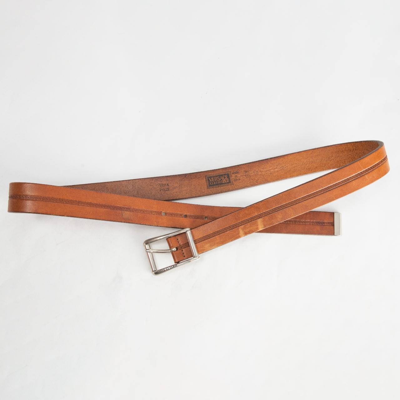 brown versace belt