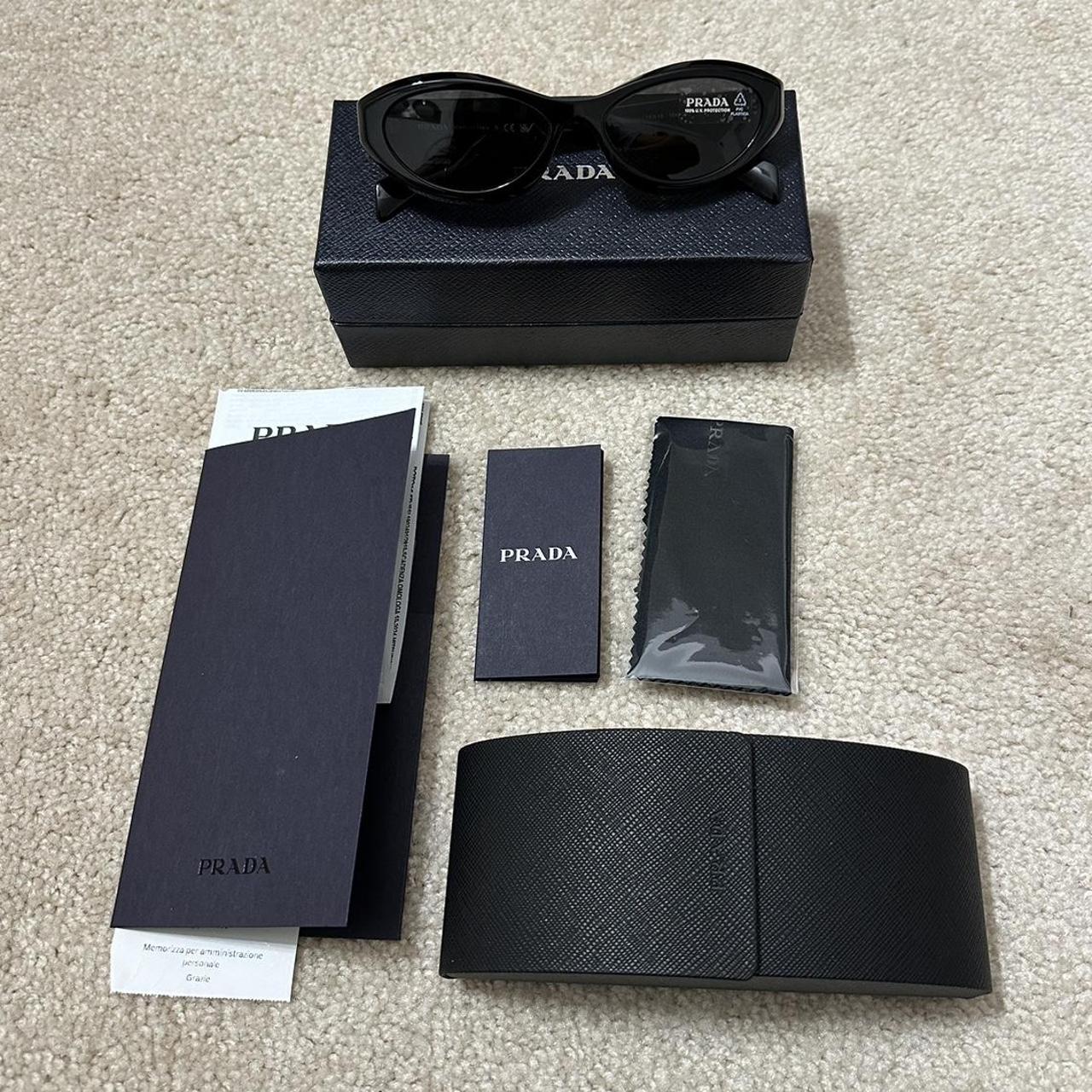 Prada sunglasses SPR 26Z black Brand new and never | Depop Prada sunglasses SPR 26Z black Brand new and never | Depop